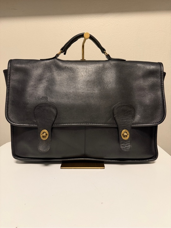 Coach Other - Vintage Coac Leather Briefcase with 2 Front Pocket